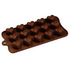 Fat Daddios Silicone Chocolate Mold Dimpled Heart, 15 Cavities