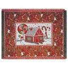Simply Home Colorful Christmas Gingerbread Holiday Tapestry Throw 