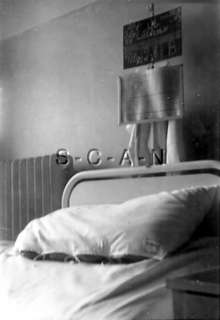 WW II German RP  Military Hospital Bed  Named  1943  