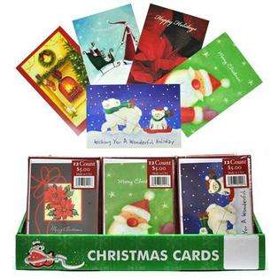 DDI Boxed Christmas Cards Assorted in PDQ(Pack of 36) 
