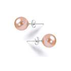   earrings Sterling Silver Peach & Champagne Cultured Pearl Earrings