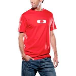 Oakley Square Me Mens Short Sleeve Fashion Shirt   Red Line / Regular 