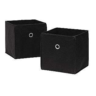 Cube Bins (Set of 2)   Black  Neu Home For the Home Storage Closet 