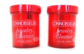 Jars Connoisseurs Jewerly Cleaner with Brush, 2  4oz Jars  