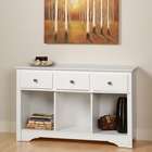 Prepac Monterey Living Room Console Table in White