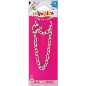  Clip Itz Toggle Charm Bracelet 1/Pkg Silver Everything 
