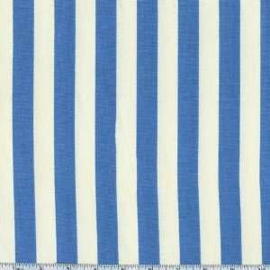  54 Wide Awning Stripe Periwinkle Fabric By The Yard 