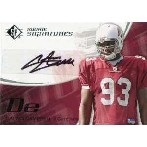   Retail #173 Calais Campbell Autograph Rookie Sports Collectibles