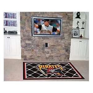  Pittsburgh Pirates MLB Merchandise   Area Rug 4 X 6 
