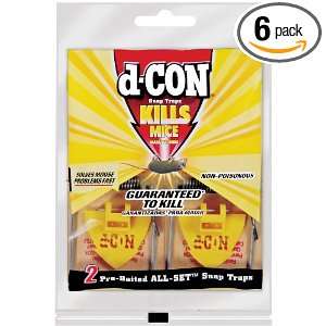  D Con   Pre Bait Wooden Snap Trap   2 Ct. (Pack of 6 