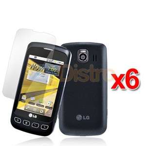 Clear LCD Screen Protector Cover for LG Optimus S U V  