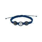  Sterling Silver Hematite Bead Blue Bracelet