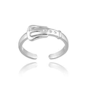  Sterling Silver Belt Buckle Toe Ring Jewelry
