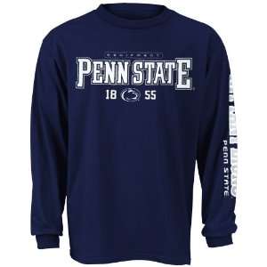 Penn State Nittany Lions Navy Youth Jump Press Long Sleeve T shirt 