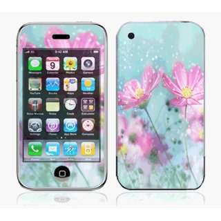    ~iPhone 3G Skin Decal Sticker   Blue Sky Flowers~ 
