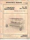 Avco New Idea No. 866 Uni Pickup Operating Manual