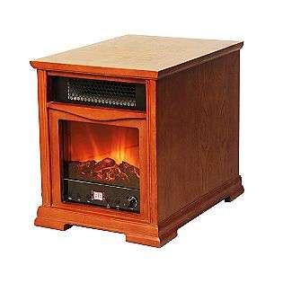   1600 Square Foot Quartz Infrared Heater w/Fireplace Front  Lifesmart