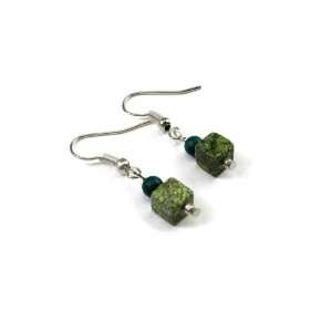   with Reconstituted Dyed Malachite Fashion Dangle Earrings Jewelry