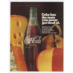  1968 Coke Coca Cola Taste You Never Get Tired Of Bottle 