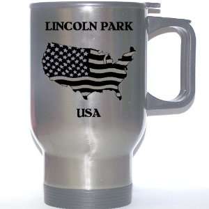  US Flag   Lincoln Park, Michigan (MI) Stainless Steel Mug 