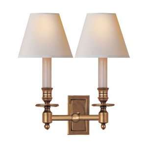 Visual Comfort and Company S2212HAB NP Studio 2 Light Sconces in Hand 