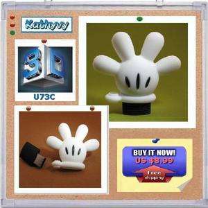 4GB USB Disney Mickey Glove Hand Flash Drive Memory Stick Keychain Pen 