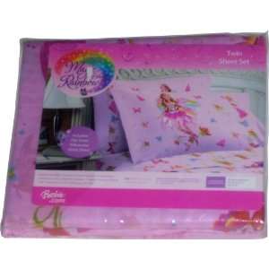  Barbie Fairytopia Magic of the Rainbow Twin Sheet Set 