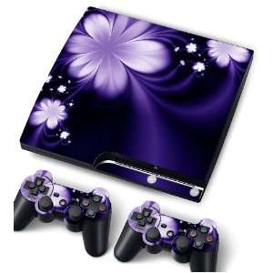   Game Console   Cover Protector Art Decal   Purple Flower Electronics