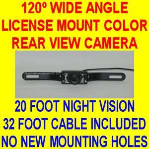LICENSE MOUNT REAR VIEW BACKUP PLATE CAMERA TAG COLOR  
