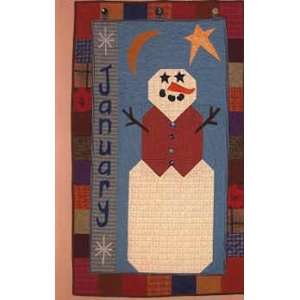  January Folk Art Quilt Pattern by Joined at the Hip, Sale 