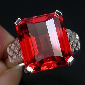 MAGNIFICENT TOP PIGEON BLOOD RED RUBY MAIN STONE 33.02 CT. 925 SILVER 