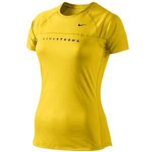  Womens LIVESTRONG Dri FIT Shirt   Yellow Sports 