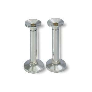  Sterling Silver Shabbat Candlesticks in Column Design 
