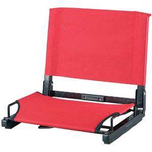 Stadium Chair WIDE Big Canvas Steel Frame RED Bleacher Seat New WSC 1 