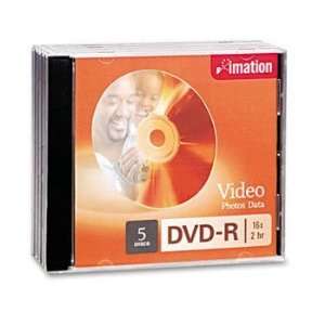  imation® DVD R Recordable Disc DISC,DVD R,4.7GB,5PK 74150 