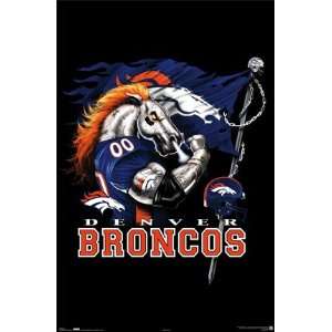  Denver Broncos Nfl Poster Horse Logo Football New 4103 