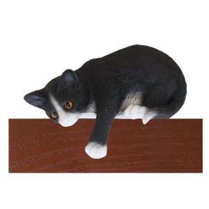  Tuxedo Black/White Loafer Cat Shelf and Wall Plaque 