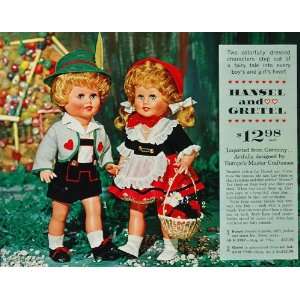  1963 Print Ad Hansel Gretel Fairy Tale German Doll NICE 