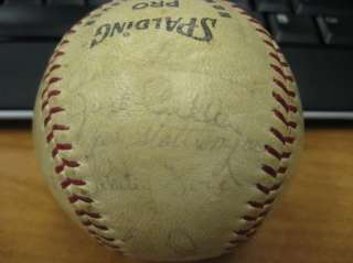 1966 NY Yankees Team Autograph Baseball Mantle Maris  
