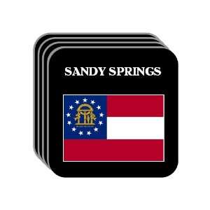 US State Flag   SANDY SPRINGS, Georgia (GA) Set of 4 Mini 