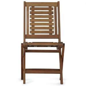  Outdoor Pair of Greenville Wood Patio Chairs   Brown 