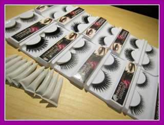 Eyelashes 5 x 2) 10 pairs / 5 style eye lashes false + 10 bottle free 