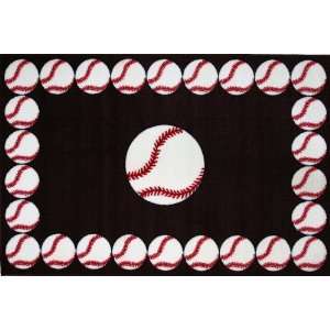   Collection Baseball Time 39X58 Inch Kids Area Rugs Furniture & Decor