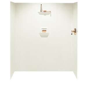   High Gloss Six Panel Shower Wall Kit, Bisque Finish