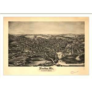  Historic Houlton, Maine, c. 1894 (L) Panoramic Map Poster 