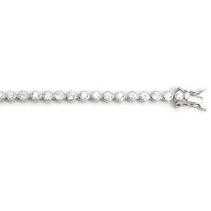  Bracelet, Made with Top Quality Hand Set Round Cut Cubic Zirconia 