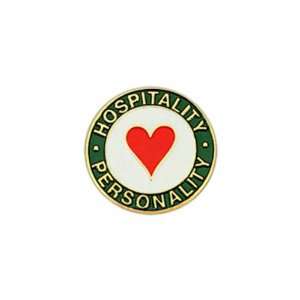  Stock round shape hospitality personality pin.
