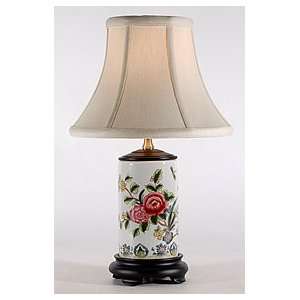  Small Flowers Porcelain Accent Table Lamp