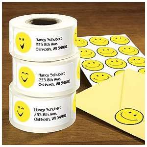 Smiley Face Address Labels Roll/250