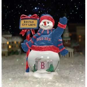  Boston Red Sox MLB City Limits Snowman